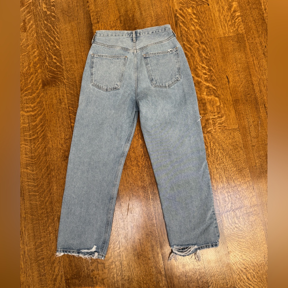 Agolde Vintage Wash Distressed 90’s Cropped Jeans - Picture 5 of 10
